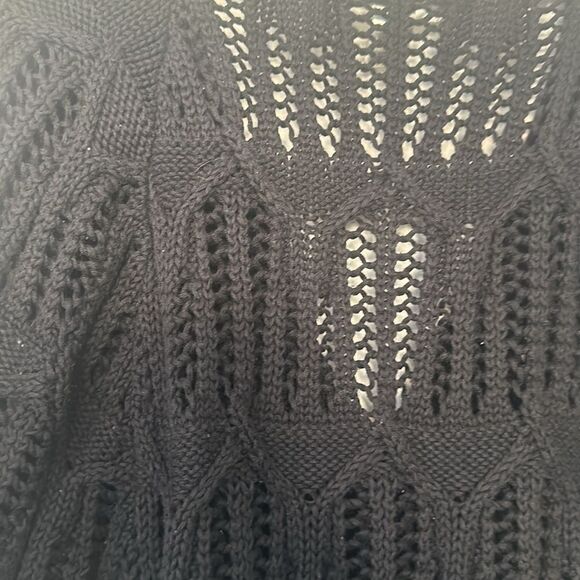 Jillian Nicole Black Knit Cardigan Sweater M - Picture 5 of 6